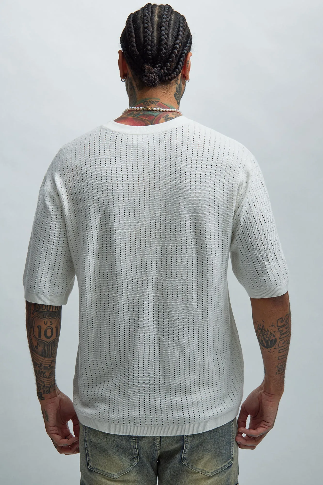 Alec Relaxed Short Sleeve Tee - White