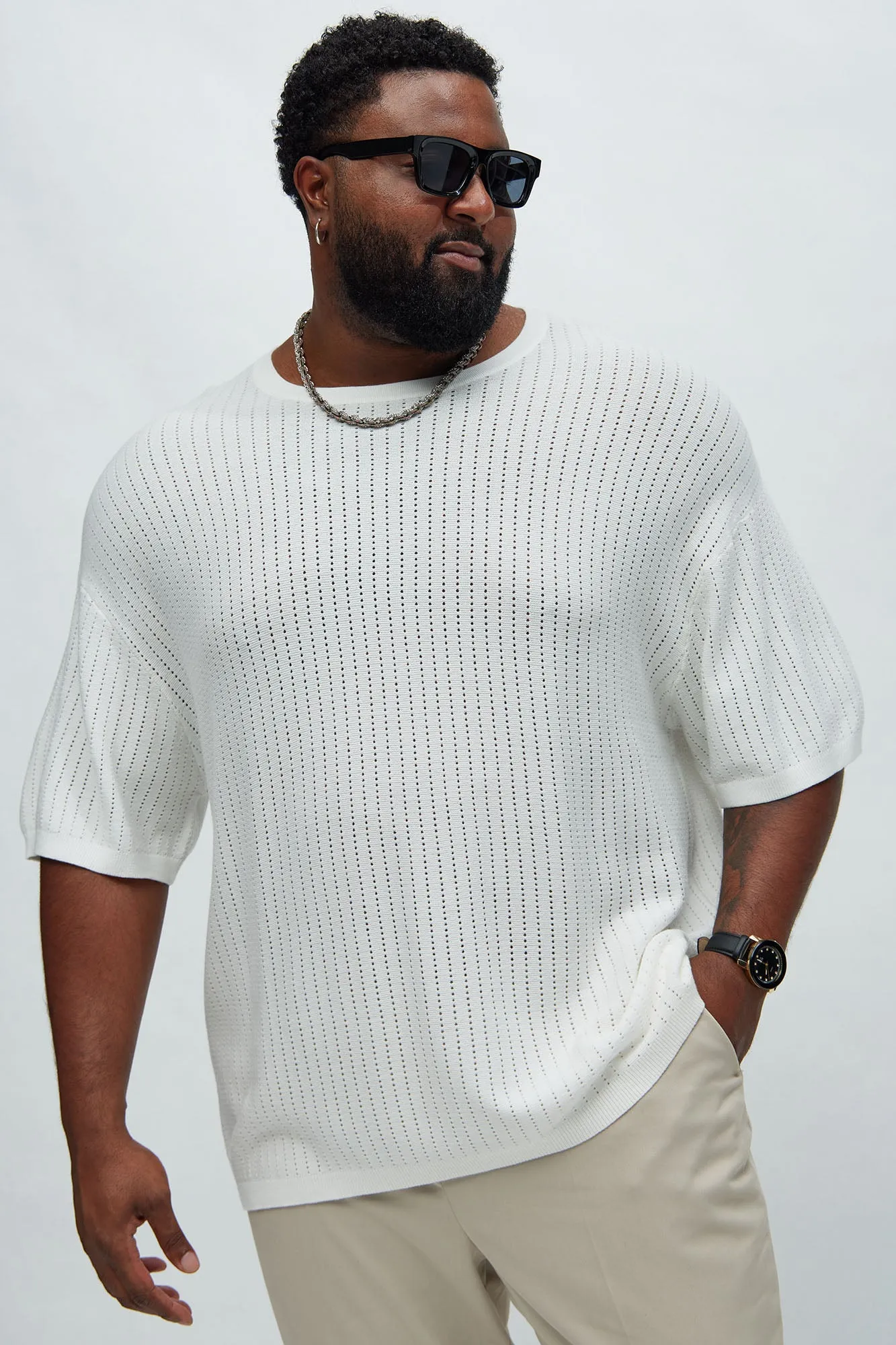 Alec Relaxed Short Sleeve Tee - White