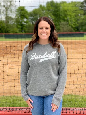Baseball Puff Graphic Sweatshirt