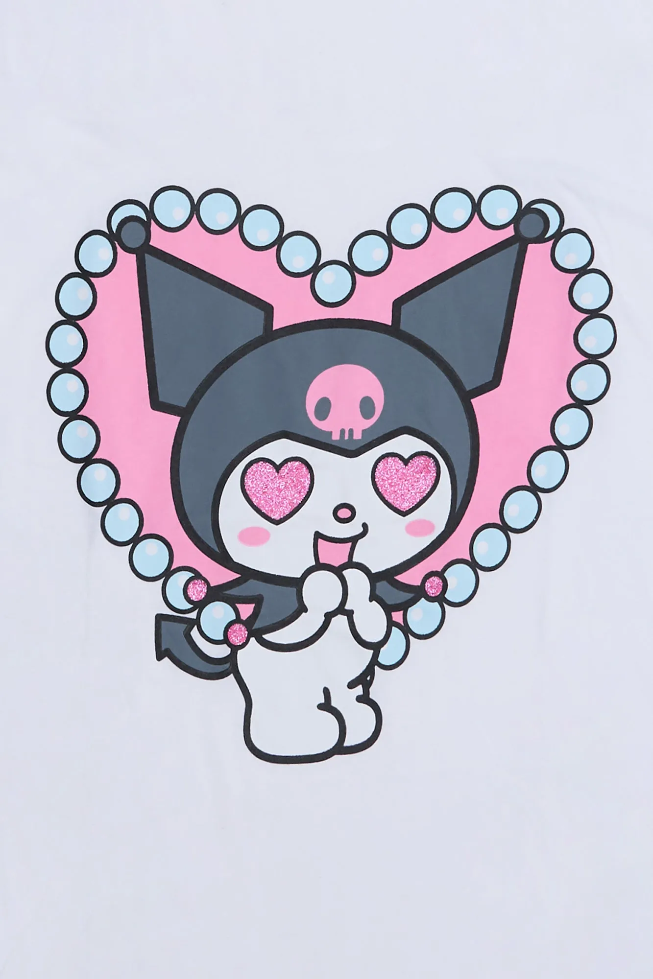 Kuromi Heart Eyes Graphic Relaxed Tee