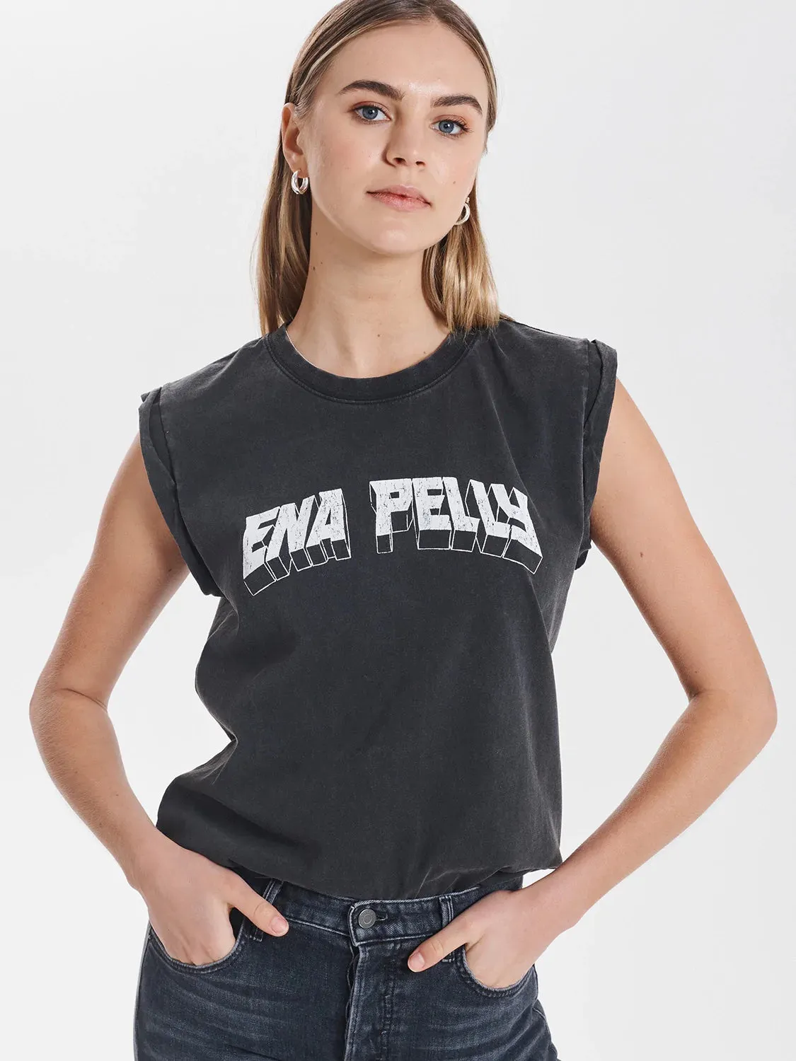 Metal Logo Tank (Vintage Black)
