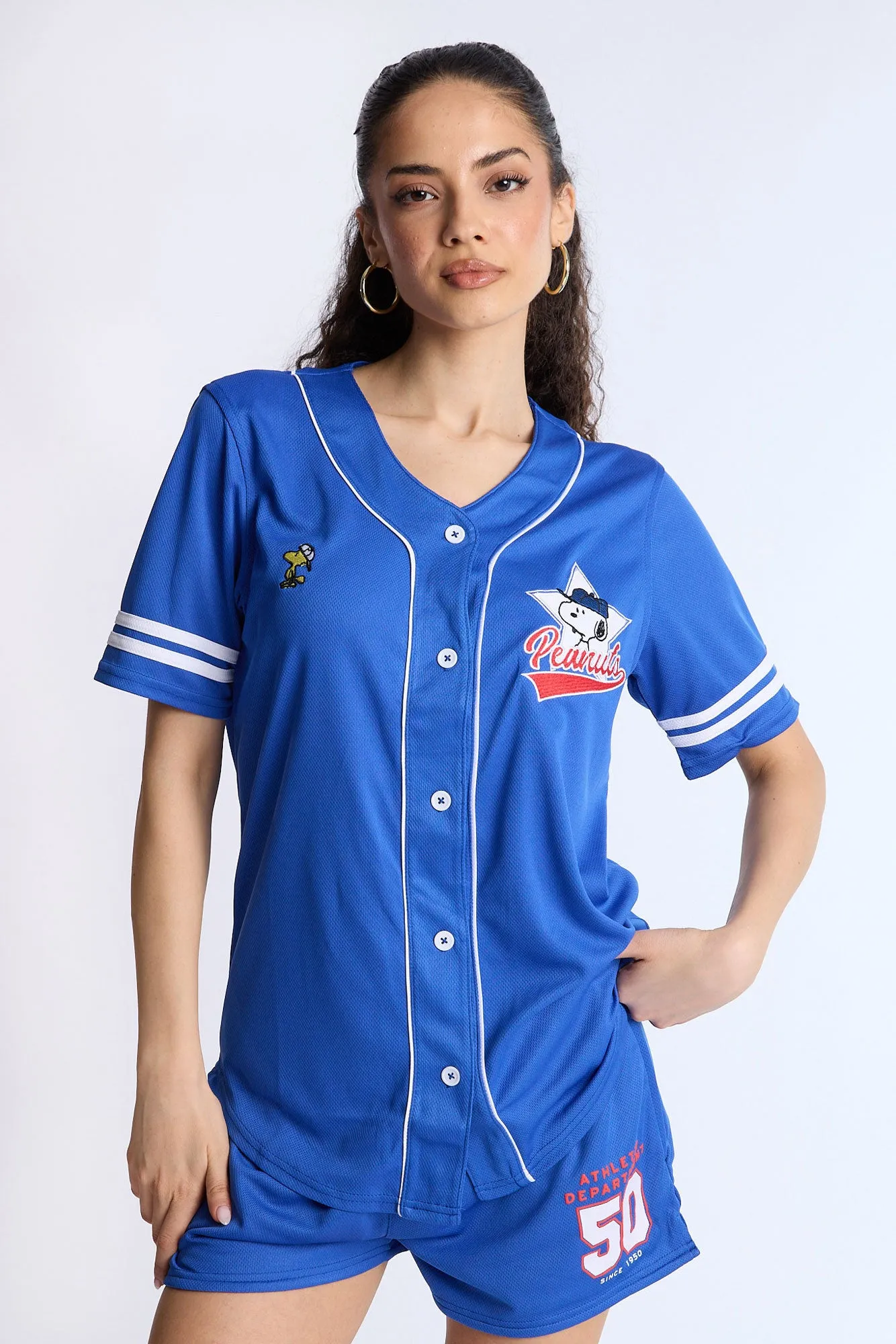 Peanuts 50 Mesh Baseball Jersey