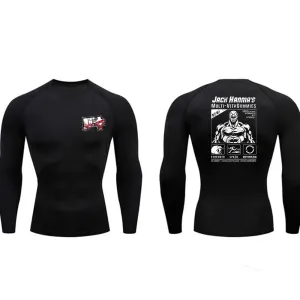 "THE BRAWLER" - Baki Anime Gym Compression Fit Long-Sleeve T-Shirts | 3 Options