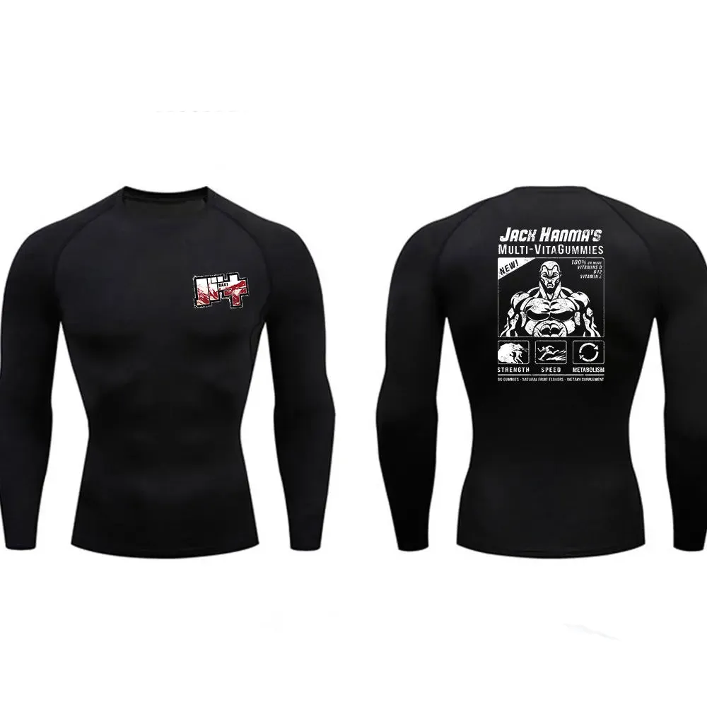 "THE BRAWLER" - Baki Anime Gym Compression Fit Long-Sleeve T-Shirts | 3 Options