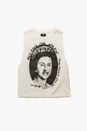 Sex Pistols God Save The Queen Safety Pin Vintage Tank