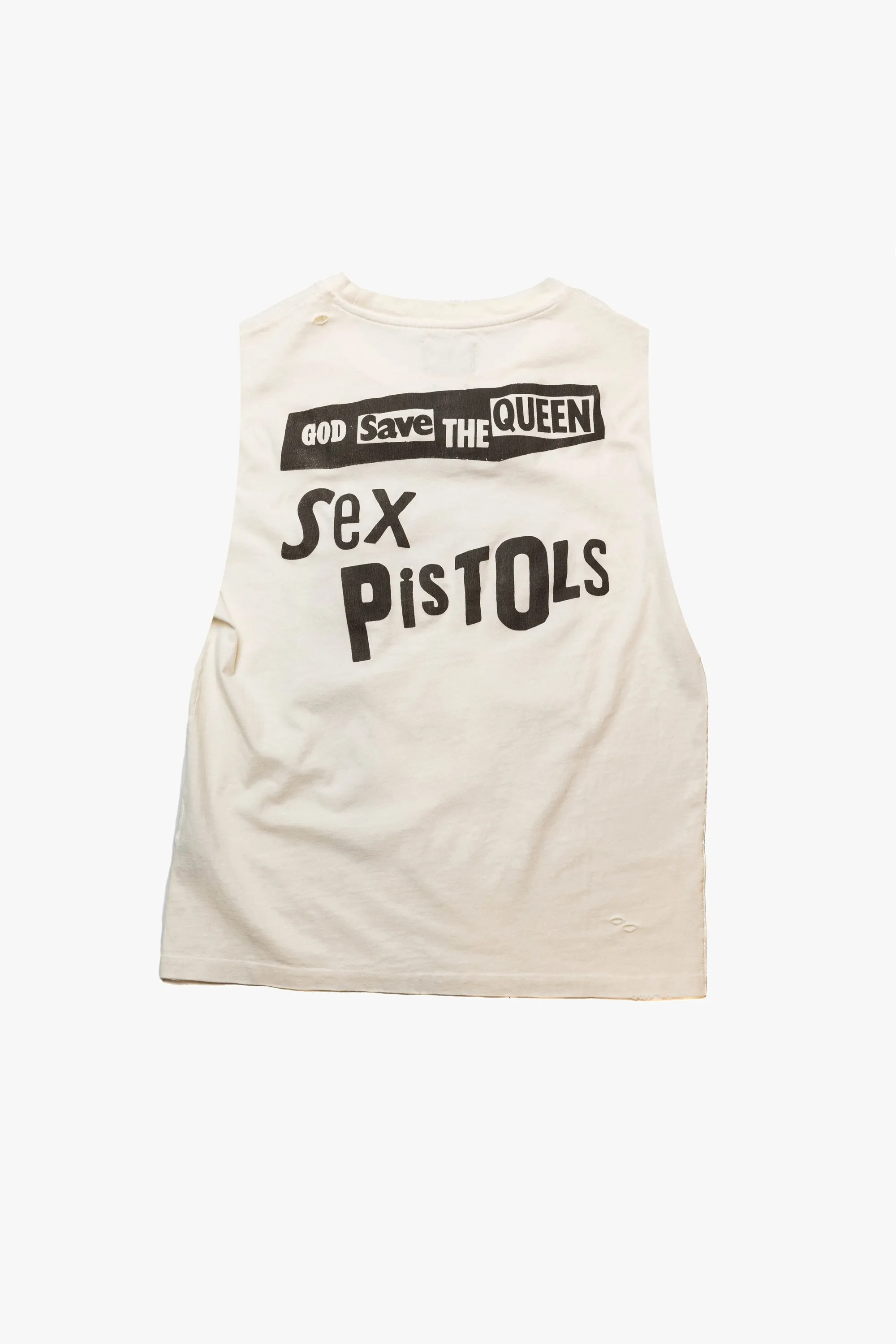 Sex Pistols God Save The Queen Safety Pin Vintage Tank